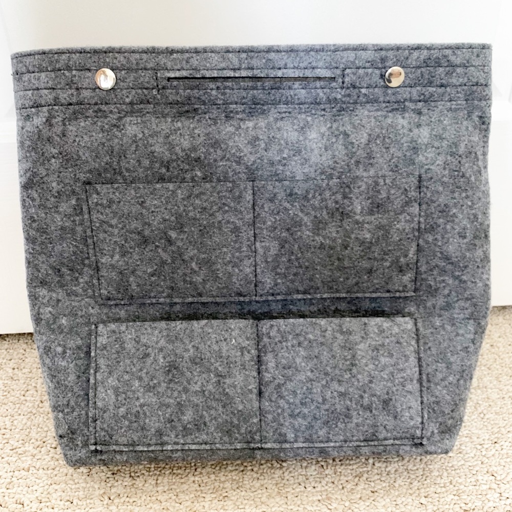 Gray Felt Purse Organizer